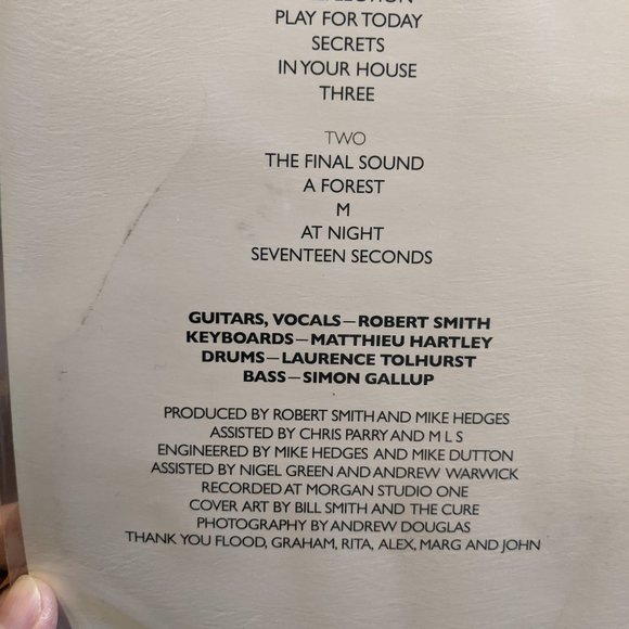 THE CURE - SEVENTEEN SECONDS PICTURE DISC VINYL RECORD RSD 2020 - Picture 4 of 7